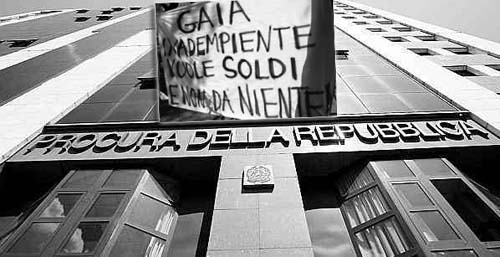 GAIA, L’ACQUA E LA PROCURA DELLA REPUBBLICA GAIA, L’ACQUA E LA PROCURA DELLA REPUBBLICA