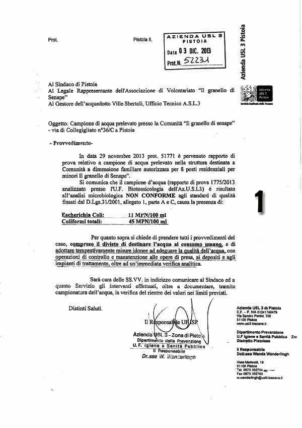 MA L’ACQUEDOTTO DELLE VILLE SBERTOLI FORNIVA ACQUA… DI CACCA? MA L’ACQUEDOTTO DELLE VILLE SBERTOLI FORNIVA ACQUA… DI CACCA?