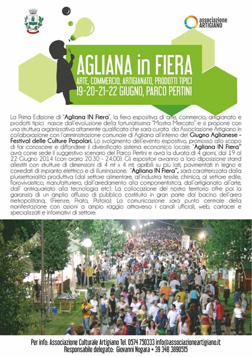 TORNA «AGLIANA IN FIERA» TORNA «AGLIANA IN FIERA»