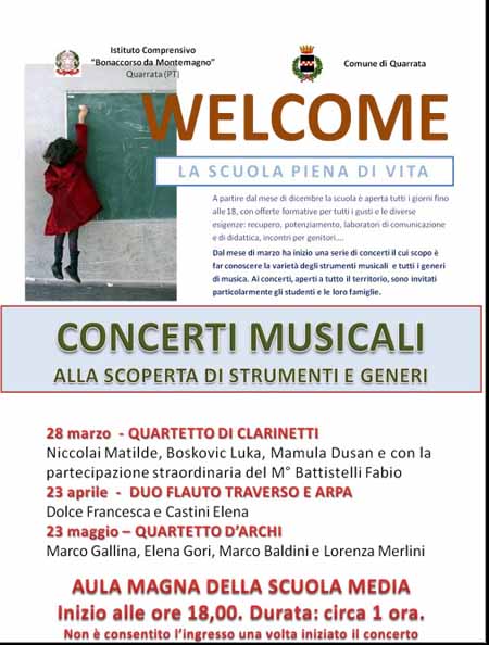 CONCERTI, ALLA SCOPERTA DI STRUMENTI E GENERI CONCERTI, ALLA SCOPERTA DI STRUMENTI E GENERI
