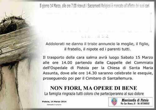INCENERITORE, ANCORA UN LUTTO INCENERITORE, ANCORA UN LUTTO