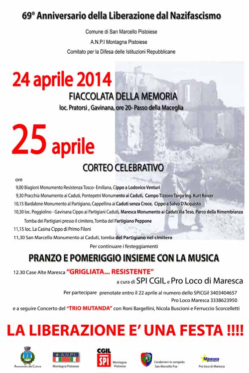 25 APRILE IN MONTAGNA 25 APRILE IN MONTAGNA