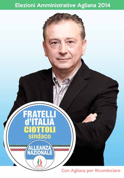AGLIANA. LA PROPAGANDA DI MAURIZIO CIOTTOLI