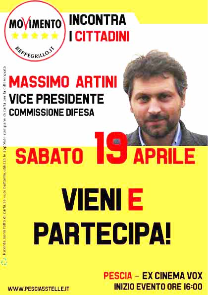 M5S PESCIA PRESENTA I CANDIDATI M5S PESCIA PRESENTA I CANDIDATI