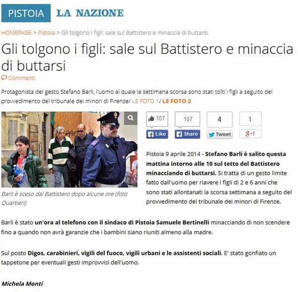 IL CASO BARLI SUL BATTISTERO E IL COMMENTO DI UN LETTORE IL CASO BARLI SUL BATTISTERO E IL COMMENTO DI UN LETTORE