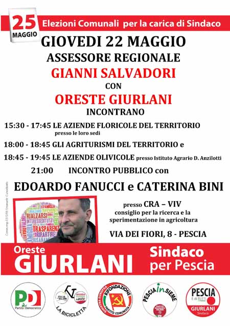 LE AZIENDE AGRICOLE COME CUORE DELLA NUOVA PESCIA LE AZIENDE AGRICOLE COME CUORE DELLA NUOVA PESCIA