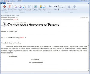 La risposta di Alibrandi
