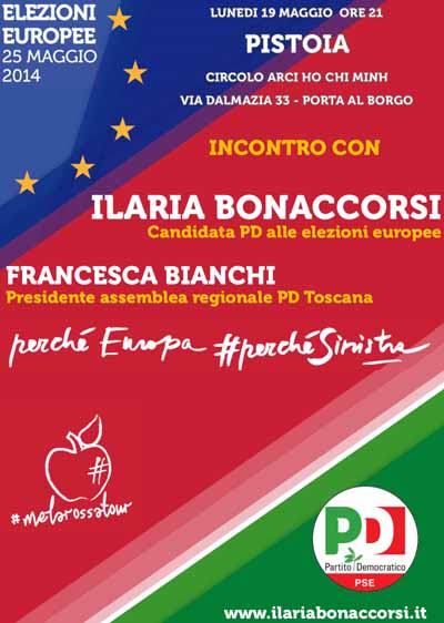 IL #MELAROSSATOUR DI ILARIA BONACCORSI PASSA DA PISTOIA IL #MELAROSSATOUR DI ILARIA BONACCORSI PASSA DA PISTOIA