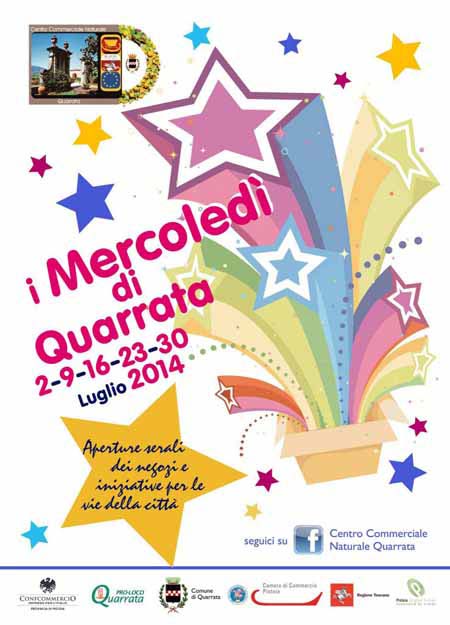 SHOPPING E ANIMAZIONE NEI “MERCOLEDÌ DI QUARRATA” SHOPPING E ANIMAZIONE NEI “MERCOLEDÌ DI QUARRATA”