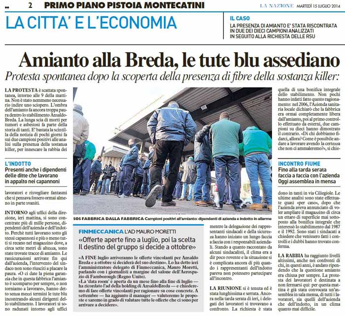 BREDA E AMIANTO, DISGRAZIA INFINITA BREDA E AMIANTO, DISGRAZIA INFINITA