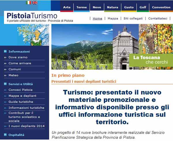 NUOVI DÉPLIANTS PER LA PROMOZIONE TURISTICA
