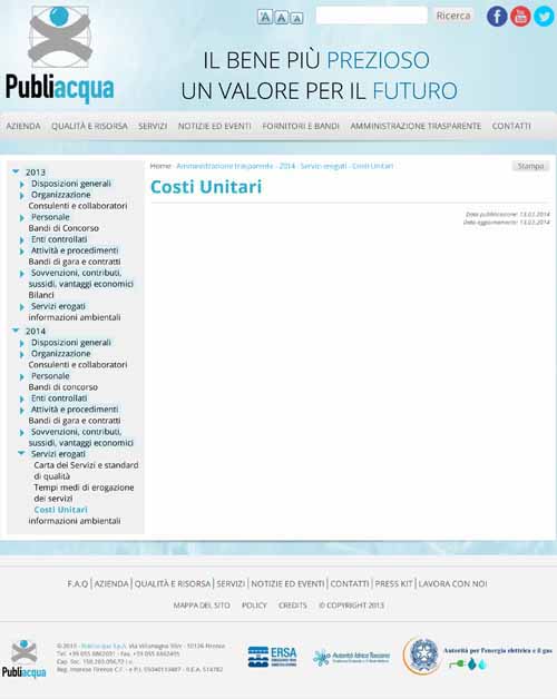 PUBLIACQUA DEGLI SPRECHI PUBLIACQUA DEGLI SPRECHI