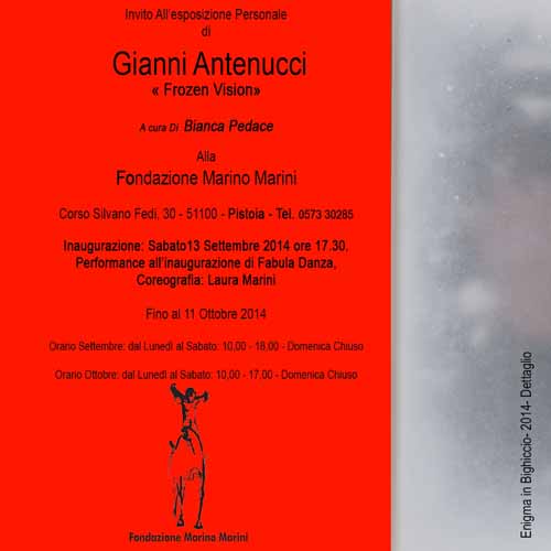 AL “MARINO MARINI” LA PERSONALE DI GIANNI ANTENUCCI