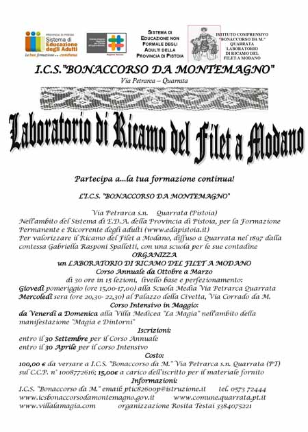 RICAMO E FILET A QUARRATA RICAMO E FILET A QUARRATA