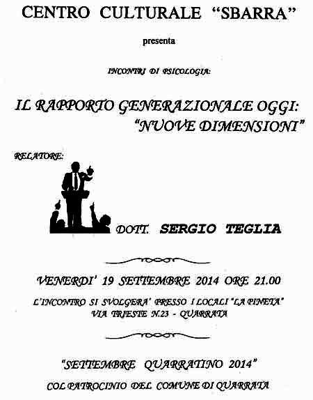 GENERAZIONI E PROBLEMI GENERAZIONI E PROBLEMI