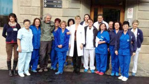 Sara Melani e gli operatori di San Marcello