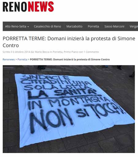 AL TUBO DEL GAS: SCIOPERO DELLA FAME CONTRO I TAGLI ALLA SANITÀ AL TUBO DEL GAS: SCIOPERO DELLA FAME CONTRO I TAGLI ALLA SANITÀ