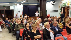 Rossi al Circolo Garibaldi. In mezzo al pubblico anche Aldo Morelli