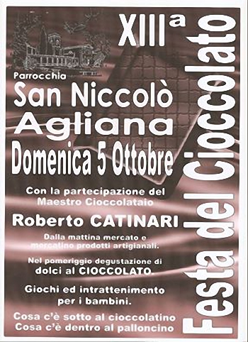 FESTA DEL CIOCCOLATO A SAN NICCOLÒ AGLIANA