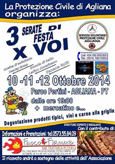 TRE SERATE DI FESTA CON LA PROTEZIONE CIVILE TRE SERATE DI FESTA CON LA PROTEZIONE CIVILE