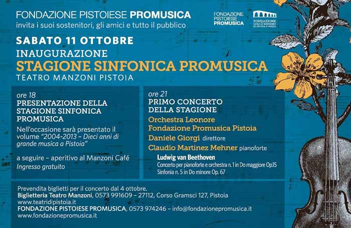 INIZIA LA STAGIONE SINFONICA PROMUSICA INIZIA LA STAGIONE SINFONICA PROMUSICA
