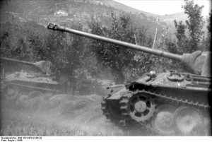 Italien, Panzer V (Panther) im Gelände