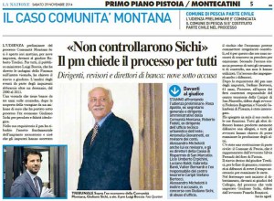La Nazione, 29 novembre 2014