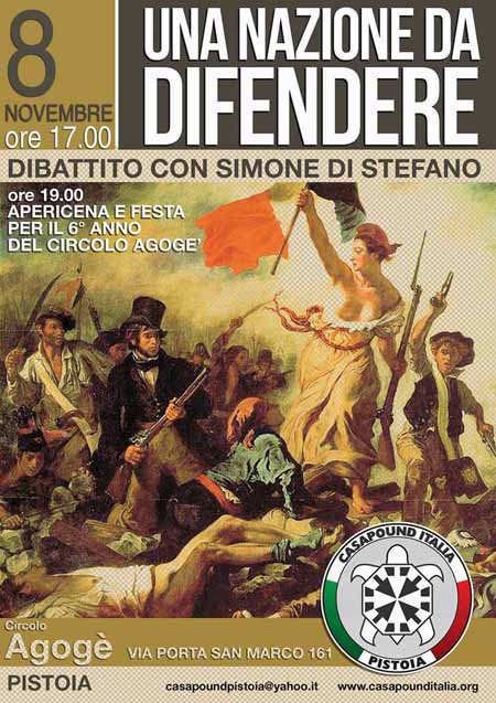 CASAPOUND FESTEGGIA IL SESTO ANNO DI ATTIVITÀ CASAPOUND FESTEGGIA IL SESTO ANNO DI ATTIVITÀ