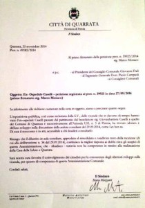 La lettera del Sindaco Mazzanti