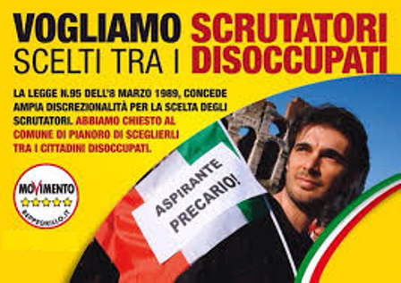 SCRUTATORI AI SEGGI ELETTORALI, PRECEDENZA AI DISOCCUPATI SCRUTATORI AI SEGGI ELETTORALI, PRECEDENZA AI DISOCCUPATI