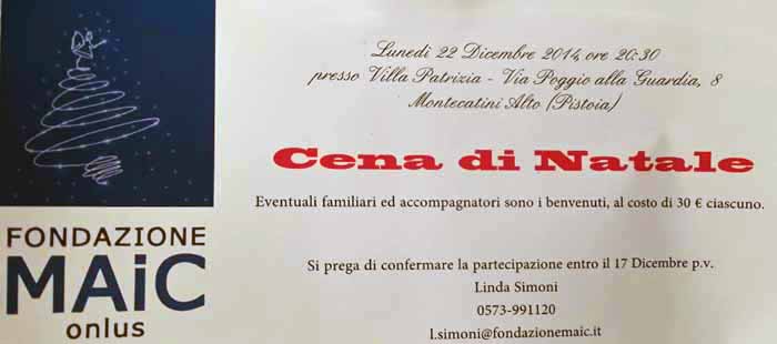 «MAIC IN CENA NATALIS» «MAIC IN CENA NATALIS»