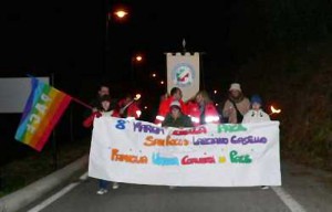 Una passata edizione della marcia di Larciano