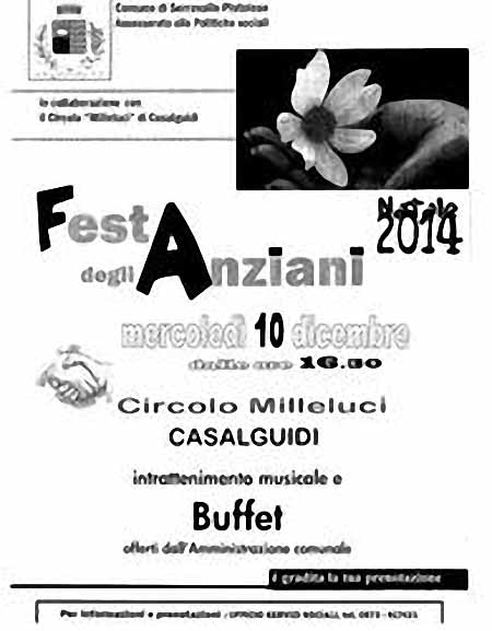 FESTA DEGLI ANZIANI, DOPPIO APPUNTAMENTO