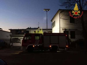 Agliana. Incendio in via Roma. 2