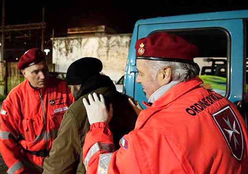emergenza freddo. ORDINE DI MALTA E ASSOCIAZIONE POLIZIA PER I SENZATETTO emergenza freddo. ORDINE DI MALTA E ASSOCIAZIONE POLIZIA PER I SENZATETTO