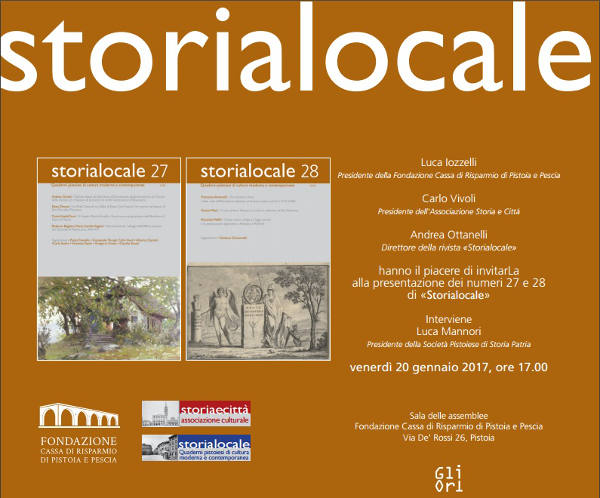 cultura. “STORIALOCALE” PRESENTA I NUMERI 27 E 28 cultura. “STORIALOCALE” PRESENTA I NUMERI 27 E 28