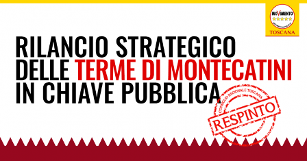 montecatini. TERME, MAGNANI (M5S): “PATRIMONIO STRATEGICO”