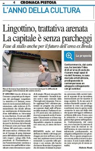 Questione parcheggio Lingottino [La Nazione 5.1.2017]