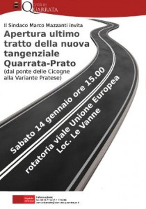 L'invito nuova tangenziale Quarrata