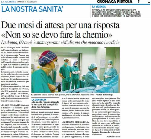 san[t]ità. «NULLA VA BEN, MADAMA LA MARCHESA!»