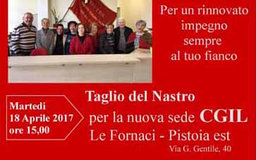 NUOVA SEDE DELLA CGIL ALLE FORNACI NUOVA SEDE DELLA CGIL ALLE FORNACI
