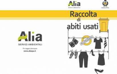 ALIA SPA. DAL 20 LUGLIO RIPRENDE IL SERVIZIO PORTA A PORTA DEGLI ABITI USATI