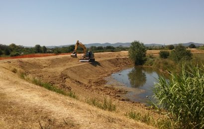 PADULE NELLA PIANA SESTESE, COMPLETATA LA CASSA DI ESPANSIONE PADULE NELLA PIANA SESTESE, COMPLETATA LA CASSA DI ESPANSIONE