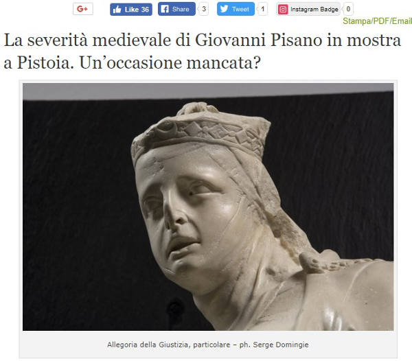 cultura. GIOVANNI PISANO AL FABRONI: «LA SOLITA OCCASIONE MANCATA» cultura. GIOVANNI PISANO AL FABRONI: «LA SOLITA OCCASIONE MANCATA»