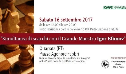 quarrata. SIMULTANEA DI SCACCHI CON IL GRANDE MAESTRO IGOR EFIMOV quarrata. SIMULTANEA DI SCACCHI CON IL GRANDE MAESTRO IGOR EFIMOV