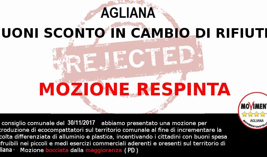 agliana. BOCCIATA LA MOZIONE SUGLI ECO – COMPATTATORI agliana. BOCCIATA LA MOZIONE SUGLI ECO – COMPATTATORI
