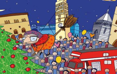 A PISTOIA LA DISCESA DELLA BEFANA IN PIAZZA DEL DUOMO COMPIE 30 ANNI A PISTOIA LA DISCESA DELLA BEFANA IN PIAZZA DEL DUOMO COMPIE 30 ANNI