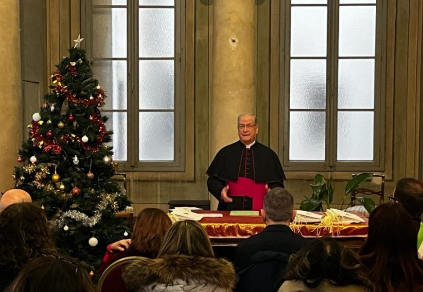 pace. IL VESCOVO MONSIGNOR TARDELLI CONSEGNA ALLE AUTORITÀ IL MESSAGGIO DEL PAPA pace. IL VESCOVO MONSIGNOR TARDELLI CONSEGNA ALLE AUTORITÀ IL MESSAGGIO DEL PAPA