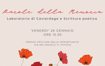 ALL’OFFICINA DELLE OPPORTUNITÀ OGGI IL LABORATORIO “PAROLE DELLA MEMORIA” ALL’OFFICINA DELLE OPPORTUNITÀ OGGI IL LABORATORIO “PAROLE DELLA MEMORIA”