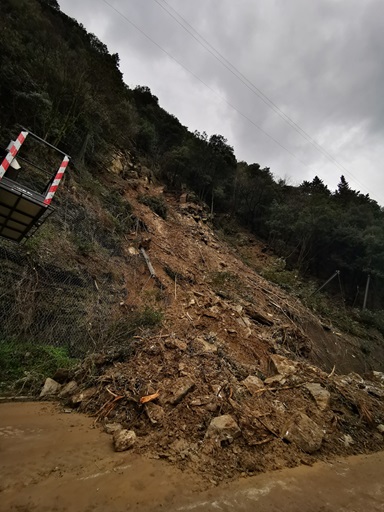 FRANA IN LOCALITÀ LE COSTE, I LAVORI VANNO AVANTI CON DECISIONE CON IL DOSAGGIO DEL MATERIALE FRANOSO FRANA IN LOCALITÀ LE COSTE, I LAVORI VANNO AVANTI CON DECISIONE CON IL DOSAGGIO DEL MATERIALE FRANOSO